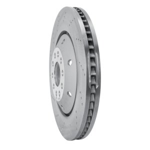 Audi RS6 Brake Rotor (1) - Front Left - R1 Concepts - Drilled Carbon Alloy GeoMET - `03-`04